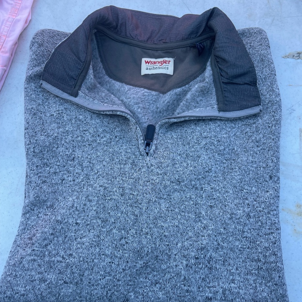 Wrangler Long Sleeve Zip Sweater